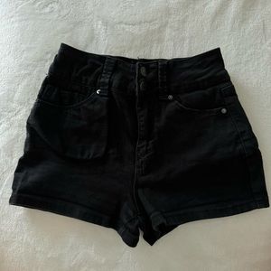 Black Jeans Shorts